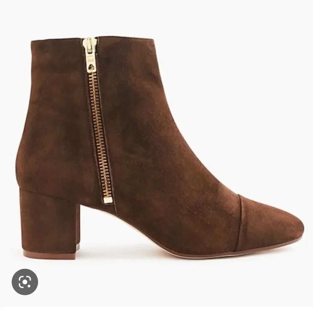 J.Crew Suede Side Zip Booties